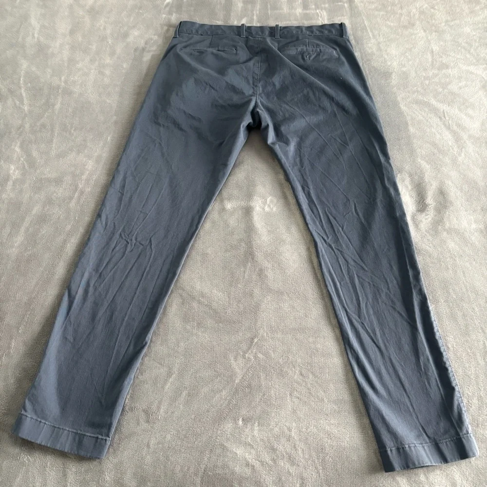 J. Crew Flex‎ Slim Fit Mens Chino Pants Blue Casual Trousers 36x32